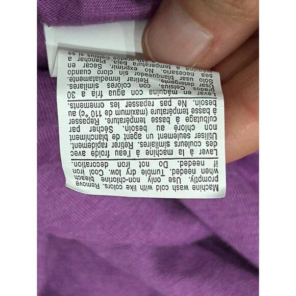 Champion Authentic V-Neck Jersey Short Sleeve Tee Purple Sz 4X Essential NWT - Picture 9 of 11